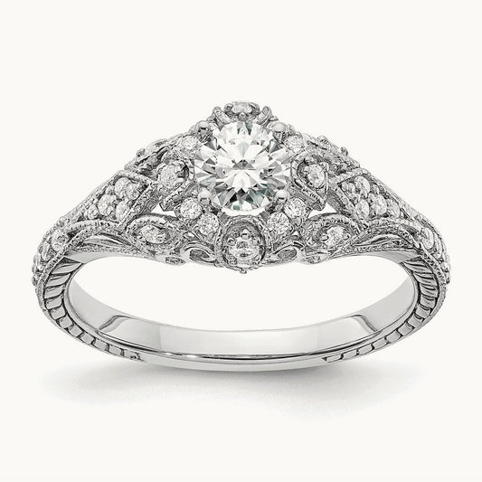 Engagement Ring, 0.50 ct tw Lab-Grown Diamond