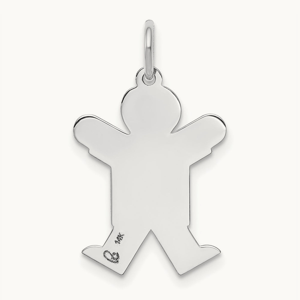 Kid Charm — 14K White Gold