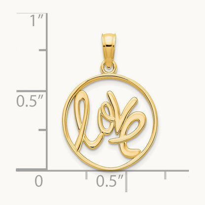 Love charm, 14K Yellow Gold