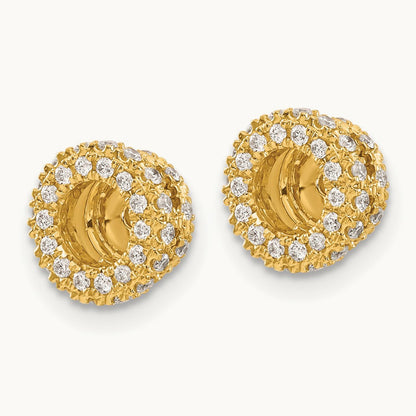Earring Jacket, 0.25 ct tw Lab-Grown Diamond — 14K Yellow Gold