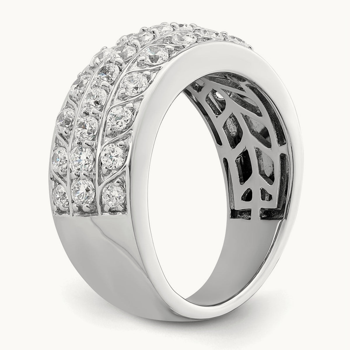 Complete Diamond Band, 14K White Gold
