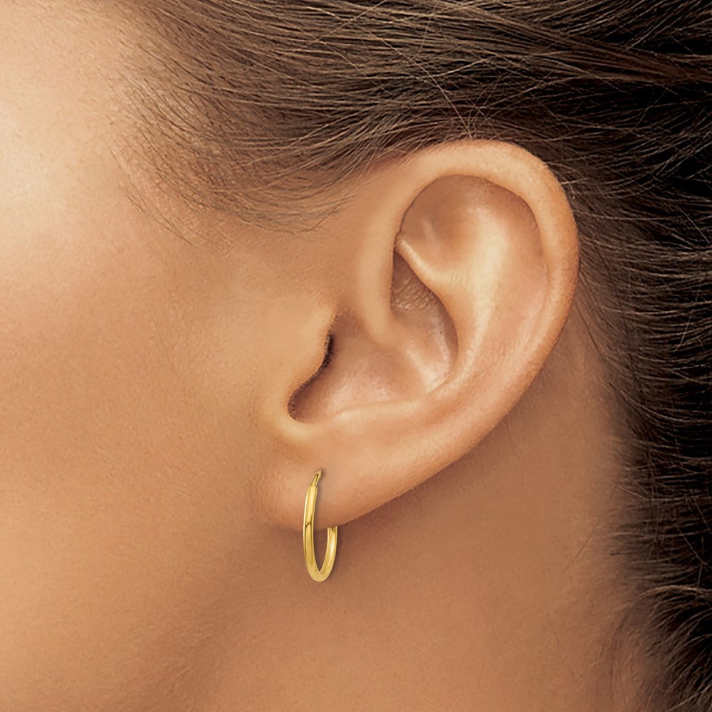 Endless Hoop Earring — 14K Yellow Gold
