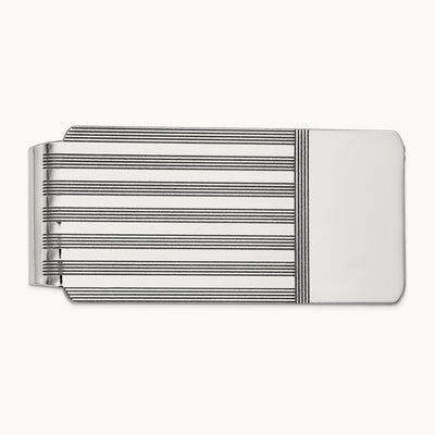 Men's Money Clip, 14K White Gold