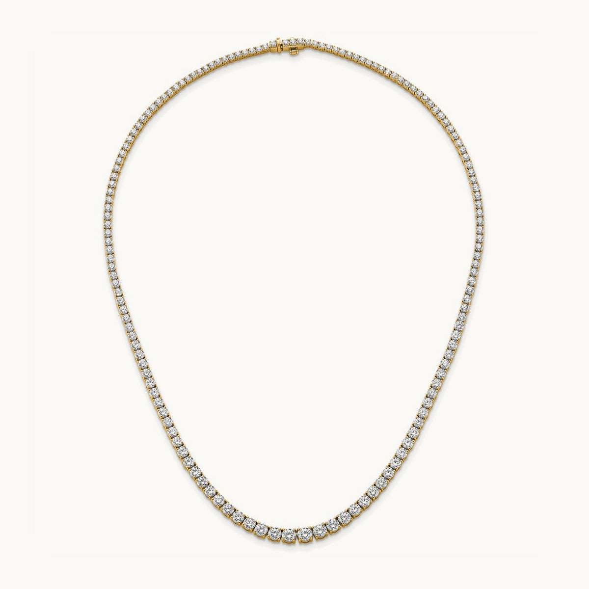 Graduated Tennis Necklace, 14.50 ct tw Lab-Grown Diamond