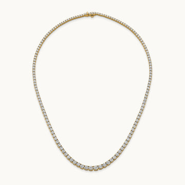Graduated Tennis Necklace, 14.50 ct tw Lab-Grown Diamond