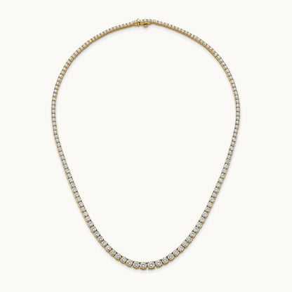 Graduated Tennis Necklace, 14.50 ct tw Lab-Grown Diamond