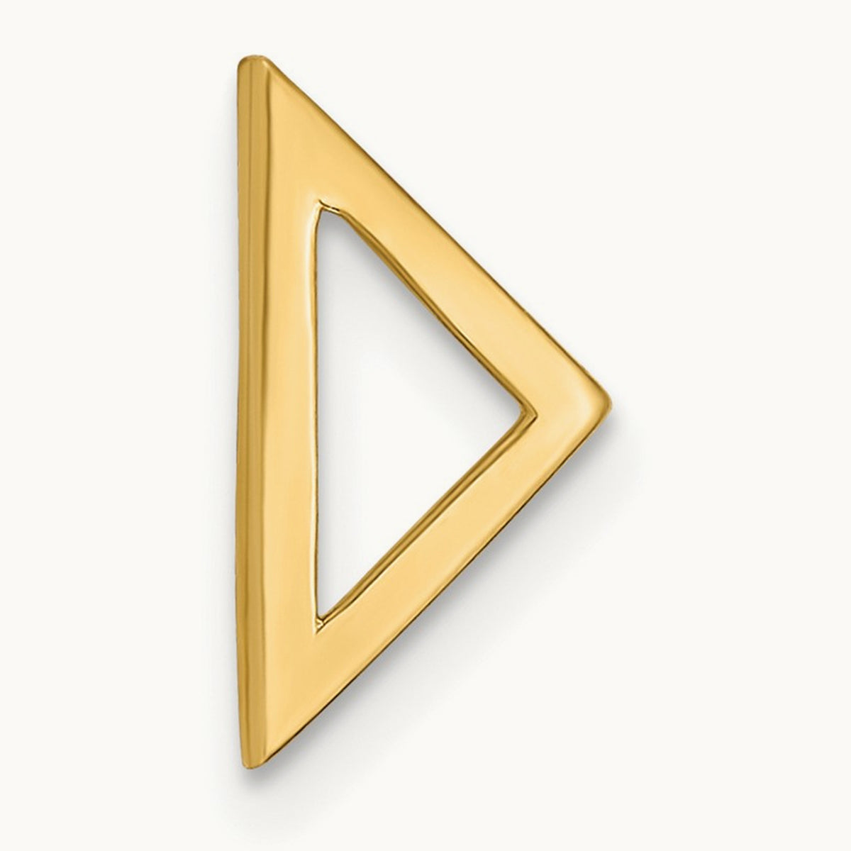 Polished Triangle Chain Slide, 14K