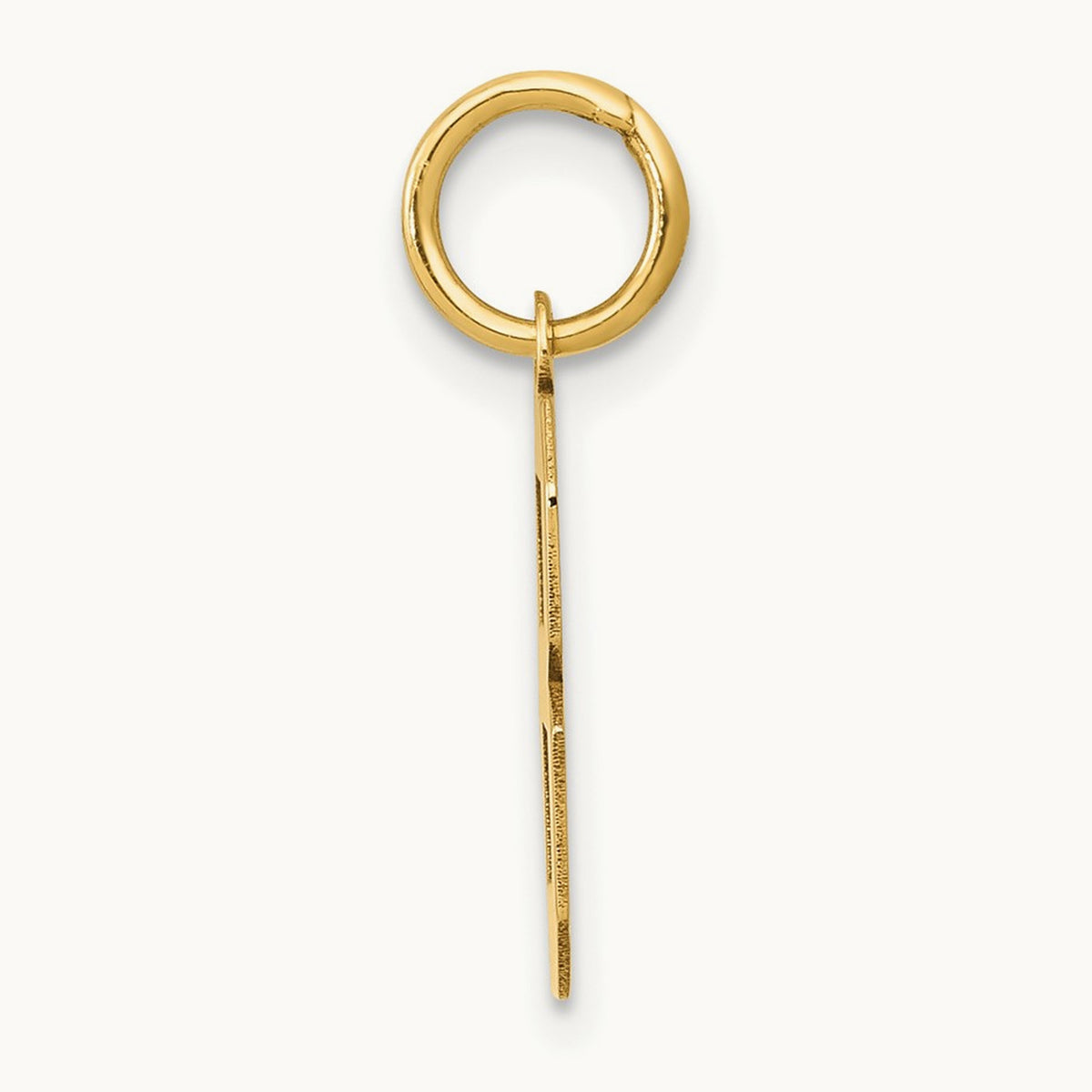 Small Polished Number 8 Charm — 14K Yellow Gold