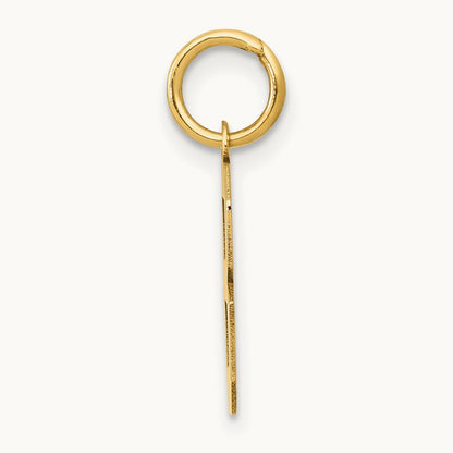 Small Polished Number 8 Charm — 14K Yellow Gold