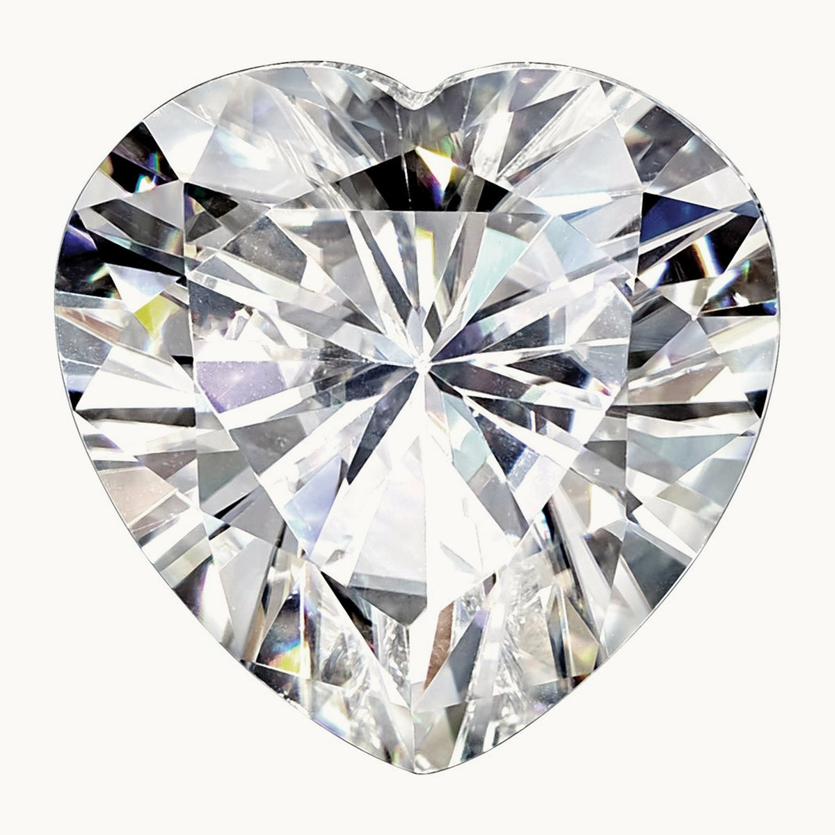 Heart True Light G-H-I Moissanite, 4mm