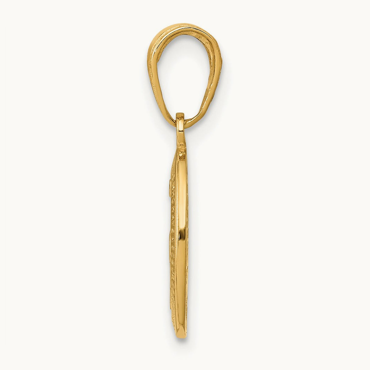 Miraculous Medal Charm — 14K Yellow Gold, 21mm