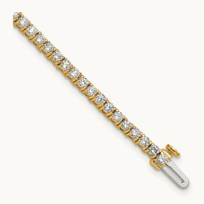 Tennis Bracelet, 3.00 ct tw Lab-Grown Diamond — 14K Yellow Gold