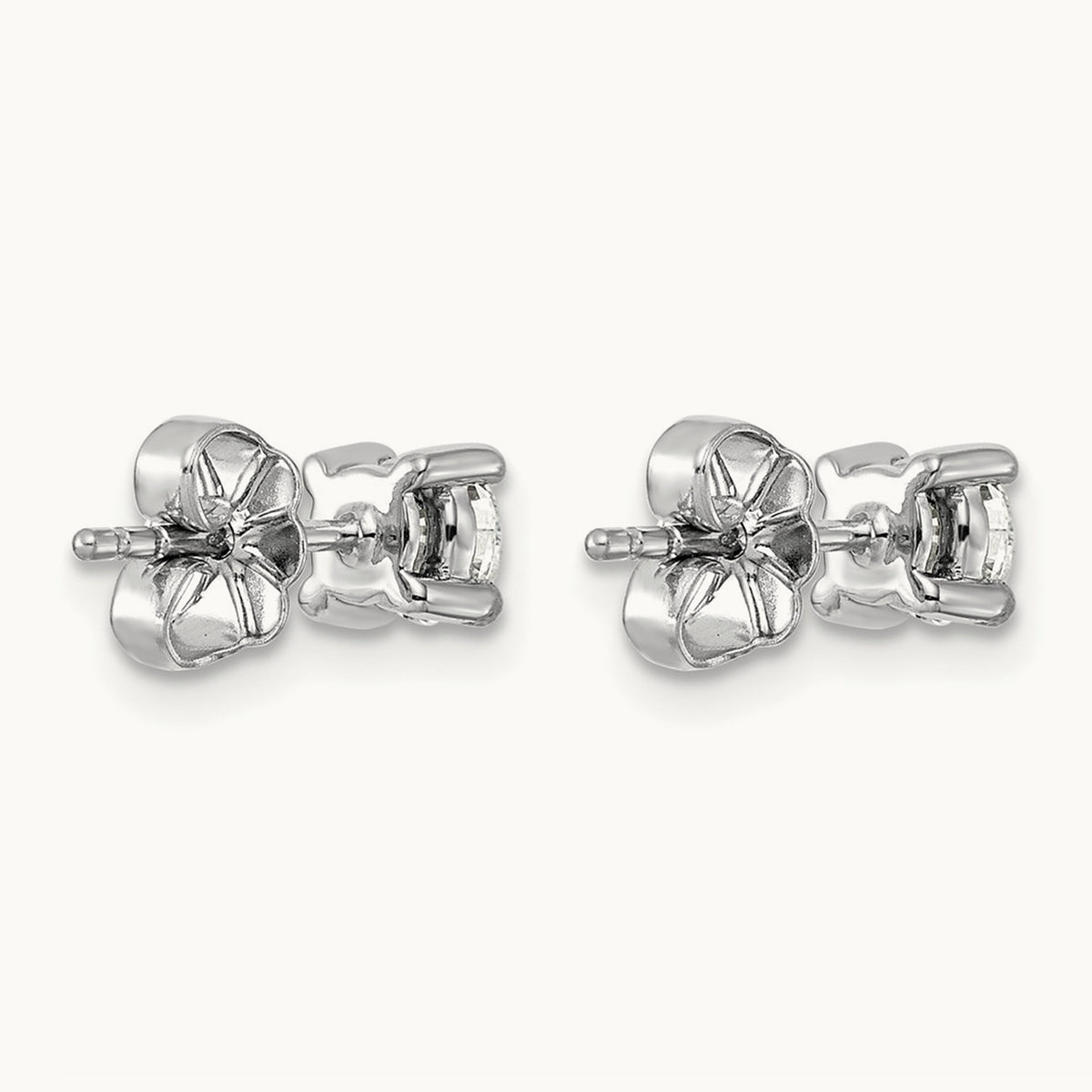 Round Heavyweight Stud Earrings, 0.10-7.00 ct tw Lab-Grown Diamond — 3/4 ct, Platinum