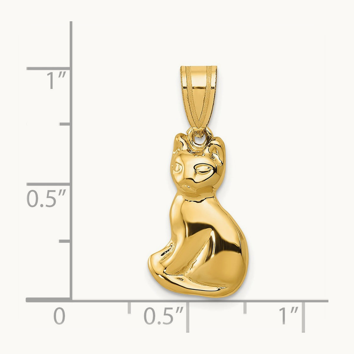 Cat Charm, 14K