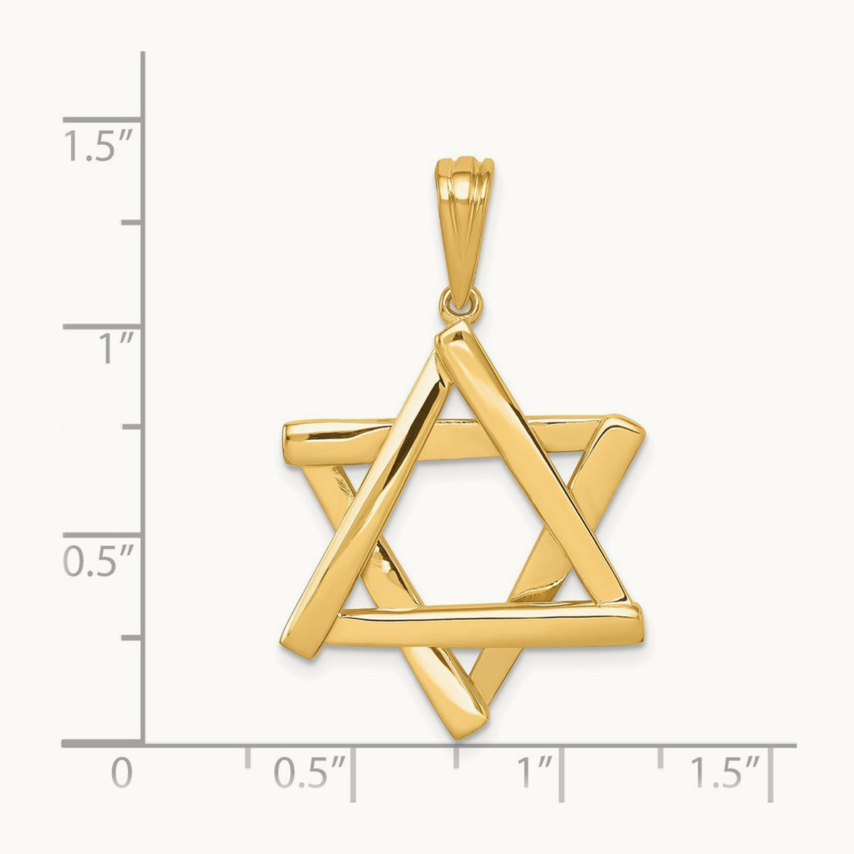 Star of David Pendant, 14K