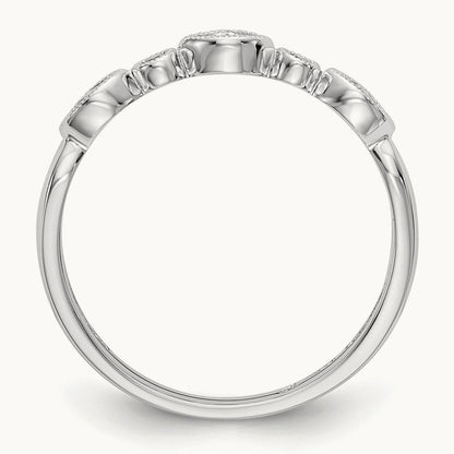 Diamond Band, 14K White Gold