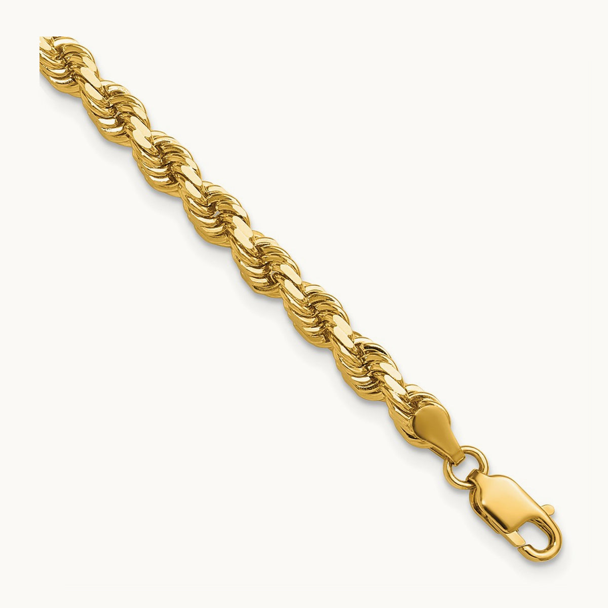 Diamond-cut Rope Chain — 4.25mm