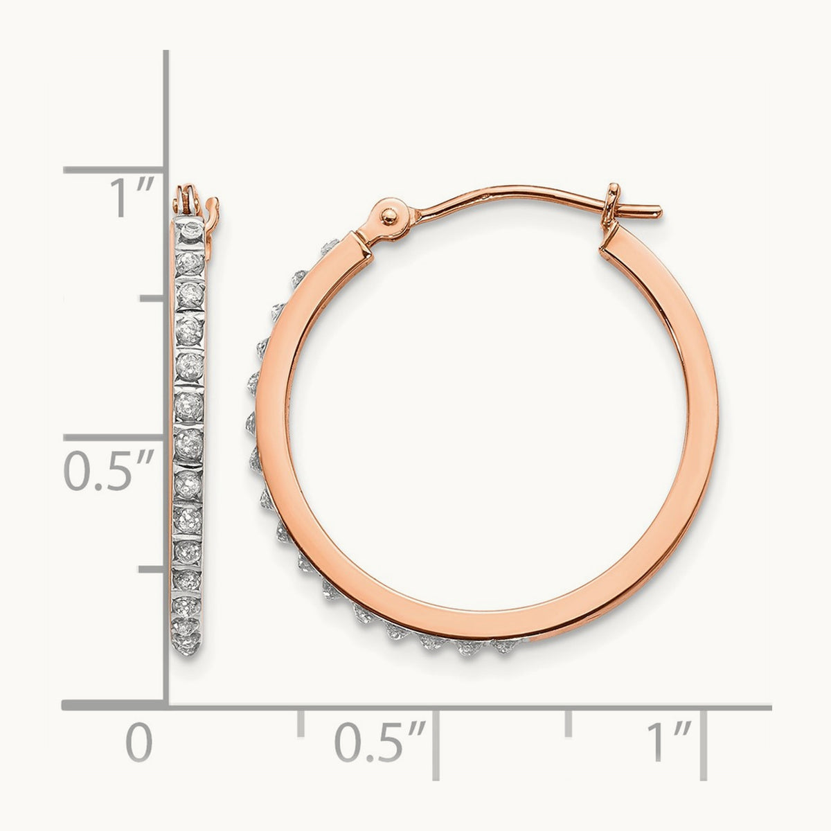 RG Diamond Fascination Dia. Dust/Accent Hoop Earrings — photo set
