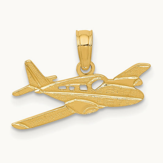 Cessna Plane Pendant, 14K