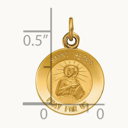 Saint Peter Medal Charm — 19mm