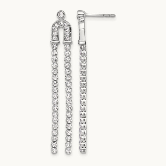 Dangle Post Earrings, 2.00 ct tw Lab-Grown Diamond