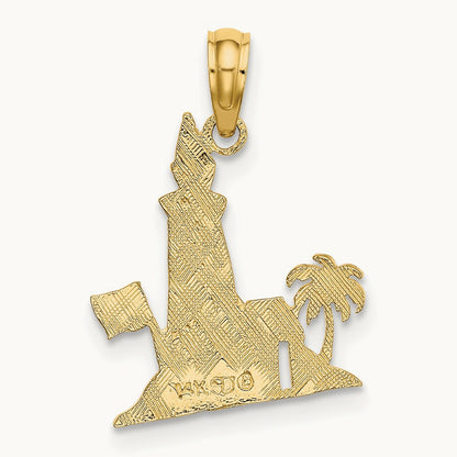 Lighthouse Charm, 14K