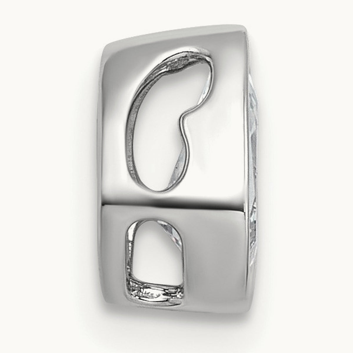 Pear Bezel Chain Slide, 0.25-3.00 ct tw Lab-Grown Diamond — 3/4 ct, VS (Best), 14K White Gold