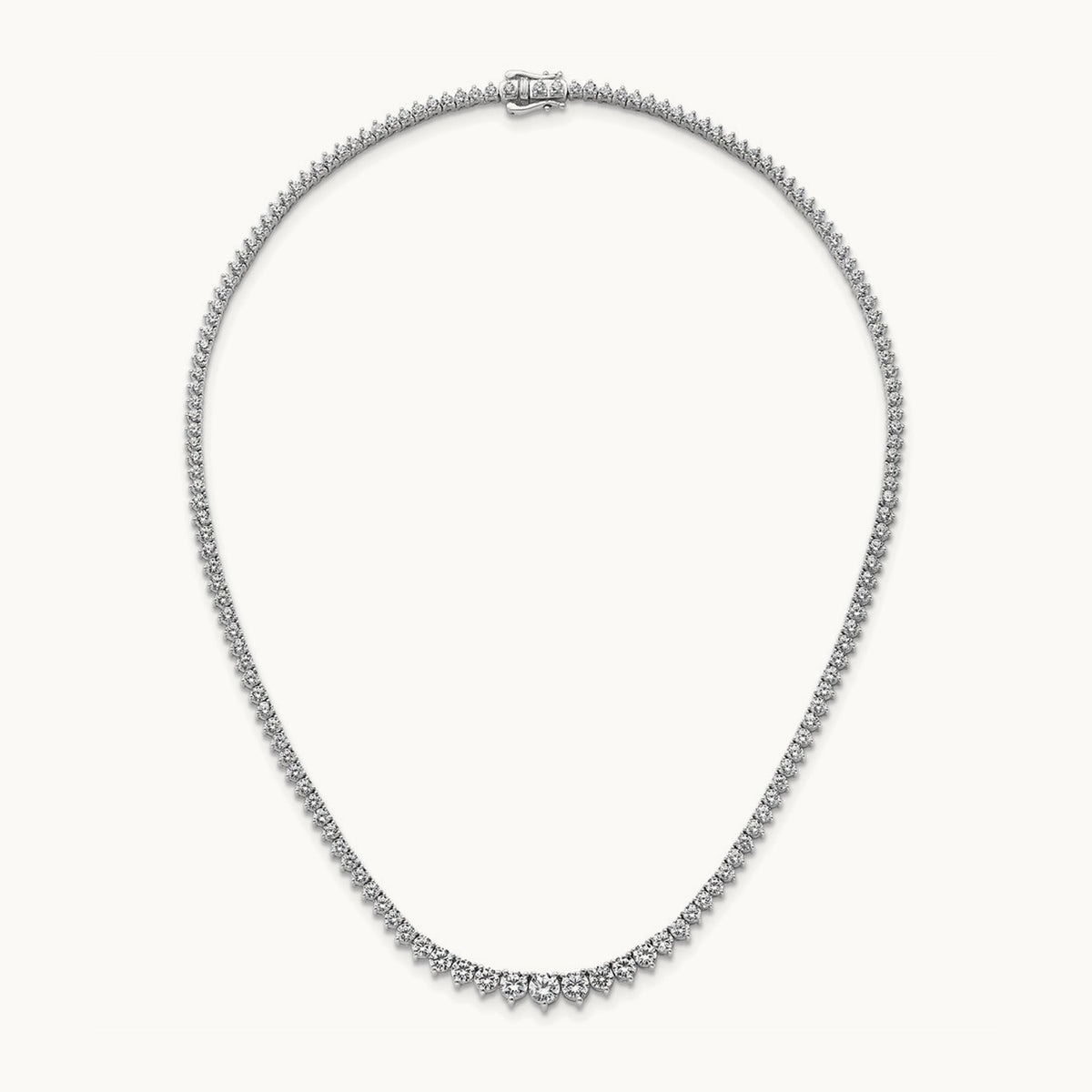 Graduated Tennis Necklace, 10.00 ct tw Lab-Grown Diamond