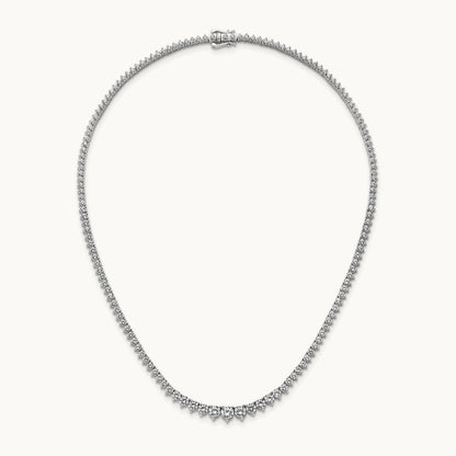 Graduated Tennis Necklace, 10.00 ct tw Lab-Grown Diamond