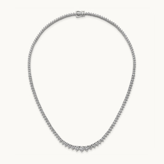 Graduated Tennis Necklace, 10.00 ct tw Lab-Grown Diamond