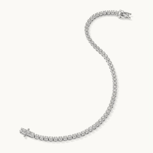 Round Tennis Bracelet, 1.00-2.00 ct tw Lab-Grown Diamond