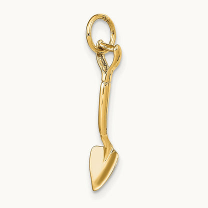 3-D Spade Charm, 14K
