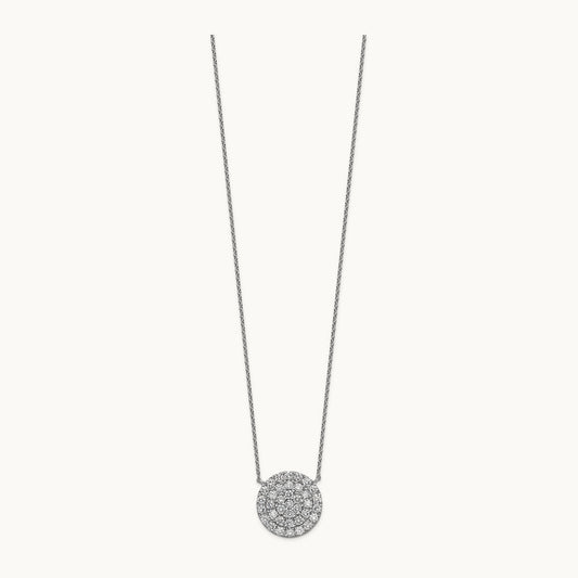 Circle Cluster Necklace, 1.50 ct tw Lab-Grown Diamond