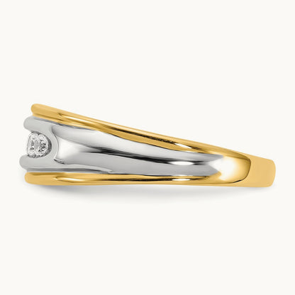 Diamond Men's Ring, 14K Two-tone