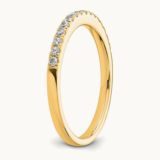 Diamond Wedding Band — 14K Yellow Gold, 7