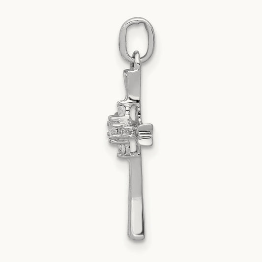 1/15ct. Diamond Cross Pendant — photo set
