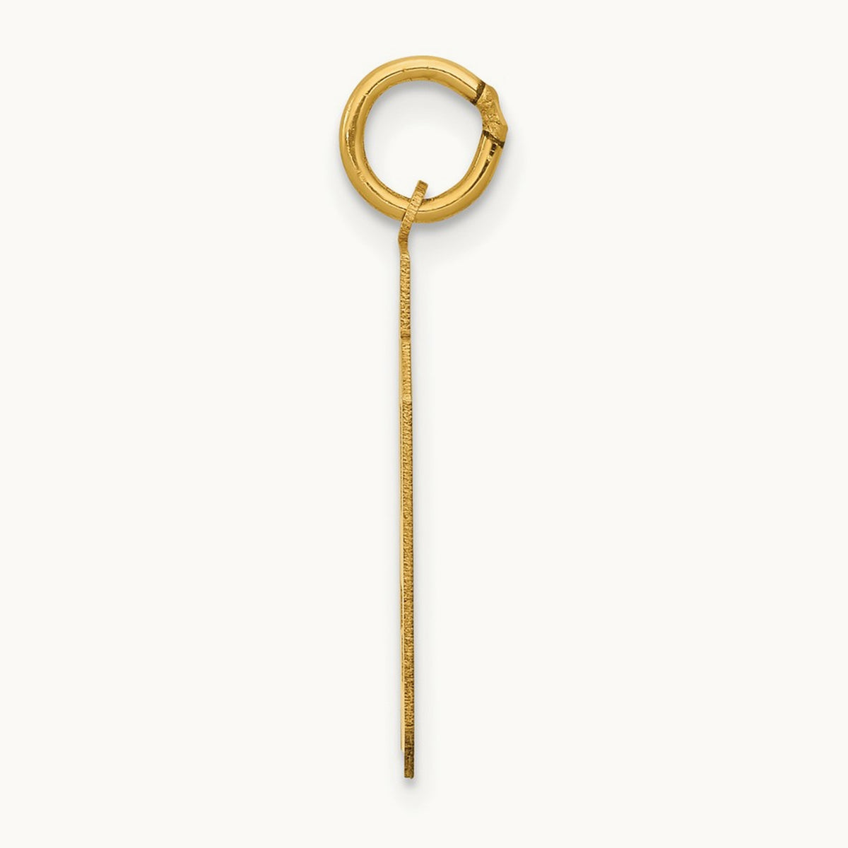 Medium Polished Number 59 Charm, 14K