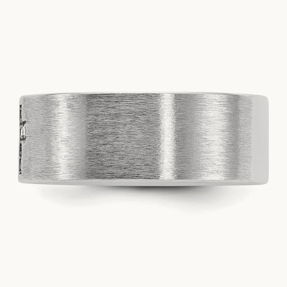 Cross Men's Ring, 0.05 ct tw Lab-Grown Diamond