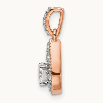 Teardrop Dangle Pendant, 0.50 ct tw Lab-Grown Diamond