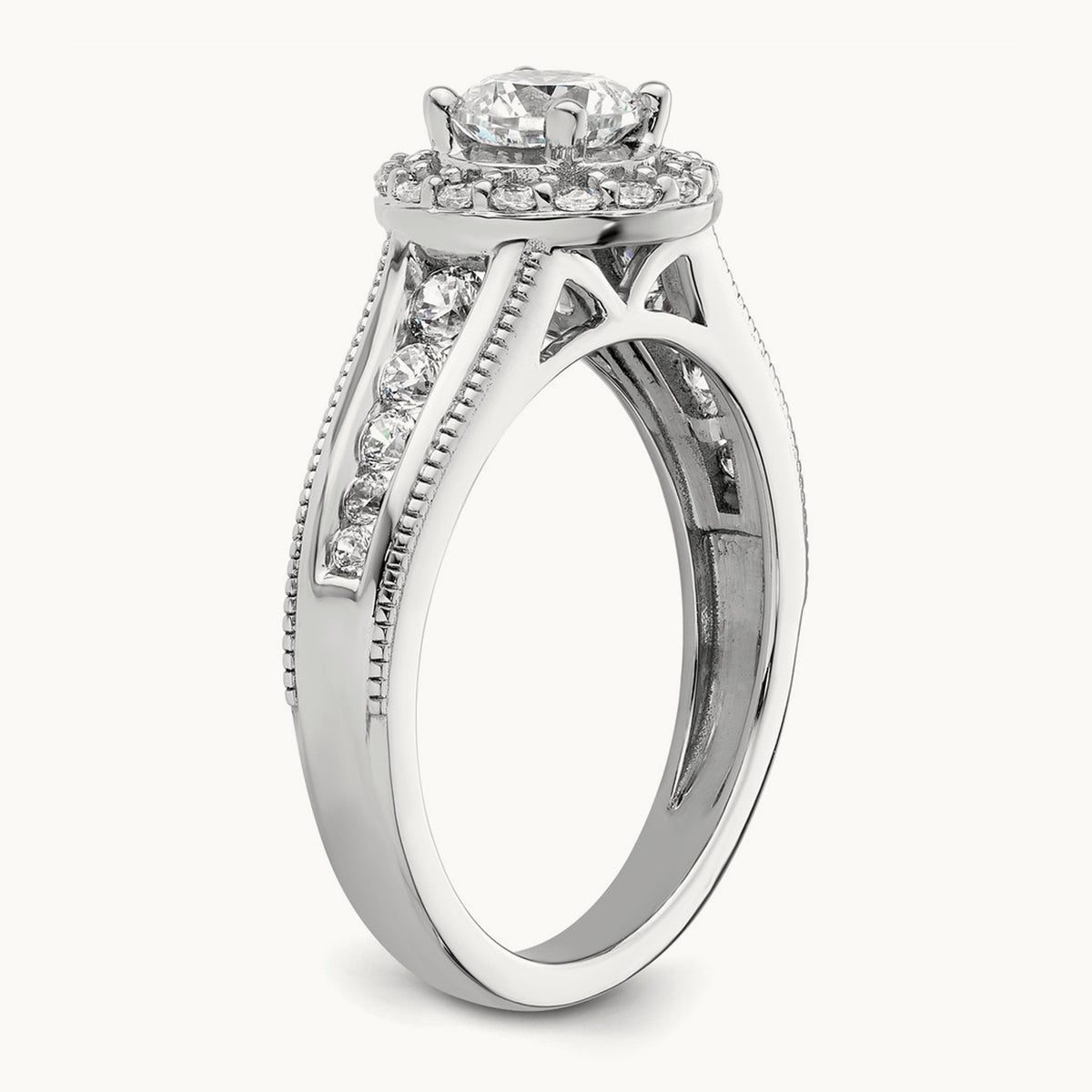Halo Engagement Ring, 1.00 ct tw Lab-Grown Diamond
