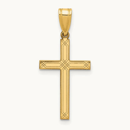 Cross Charm, 14K
