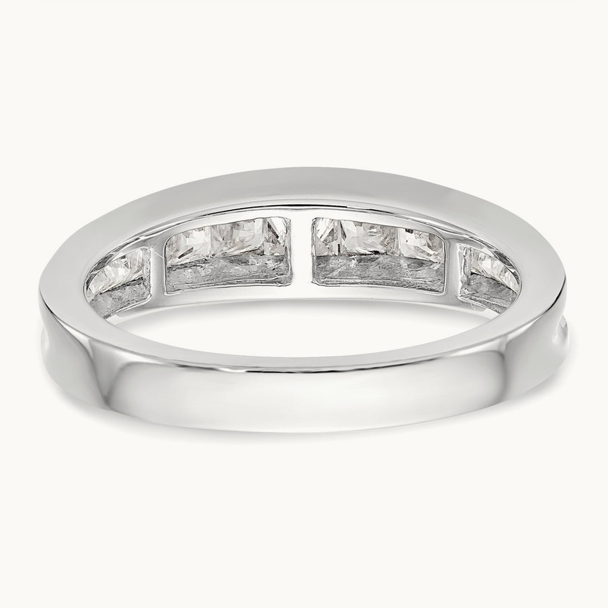 Diamond Wedding Band, 14K White Gold