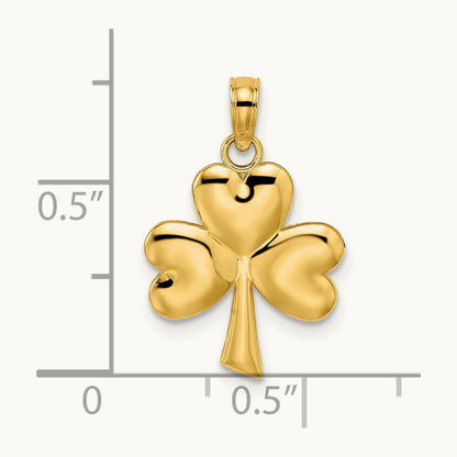 3-Leaf Clover Charm, 14K