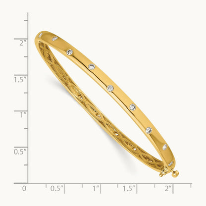 Bangle Bracelet, 0.75 ct tw Lab-Grown Diamond