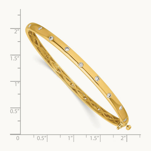 Bangle Bracelet, 0.75 ct tw Lab-Grown Diamond