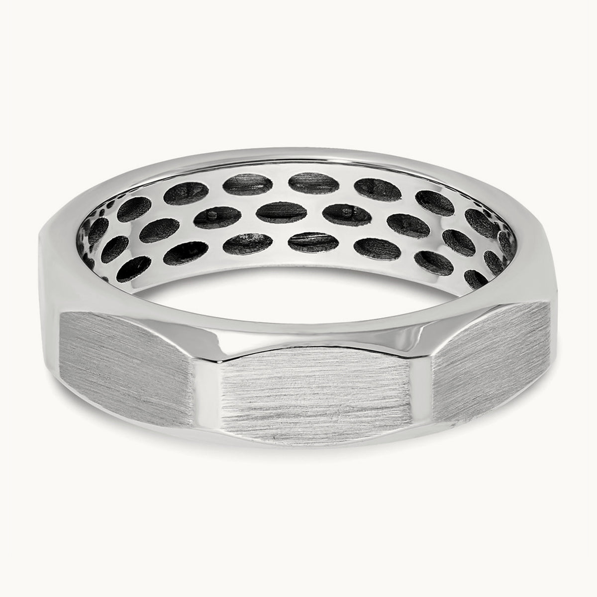 14ktt IB Goodman Mens Satin Complete 1/20ct Diamond Ring