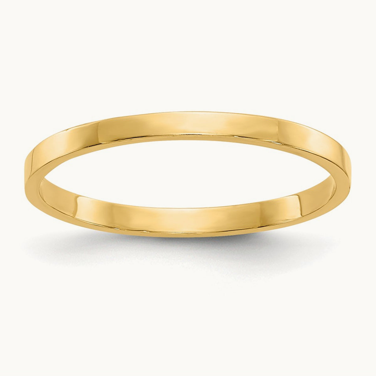 High Polished Band Childs Ring, 14K