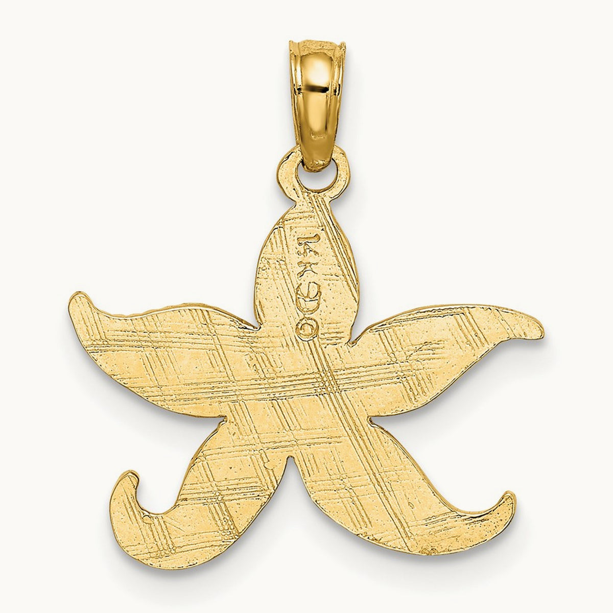 Flat Starfish Charm — 18mm