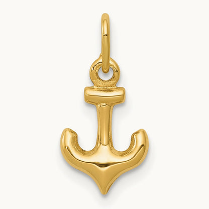 Anchor Charm, 14K