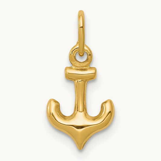 Anchor Charm, 14K